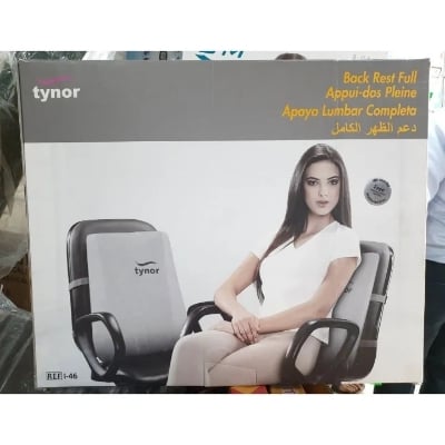 Picture of Tynor Back Rest Full(Chair/Seat Support, Back Pain)-Universal Size Grey