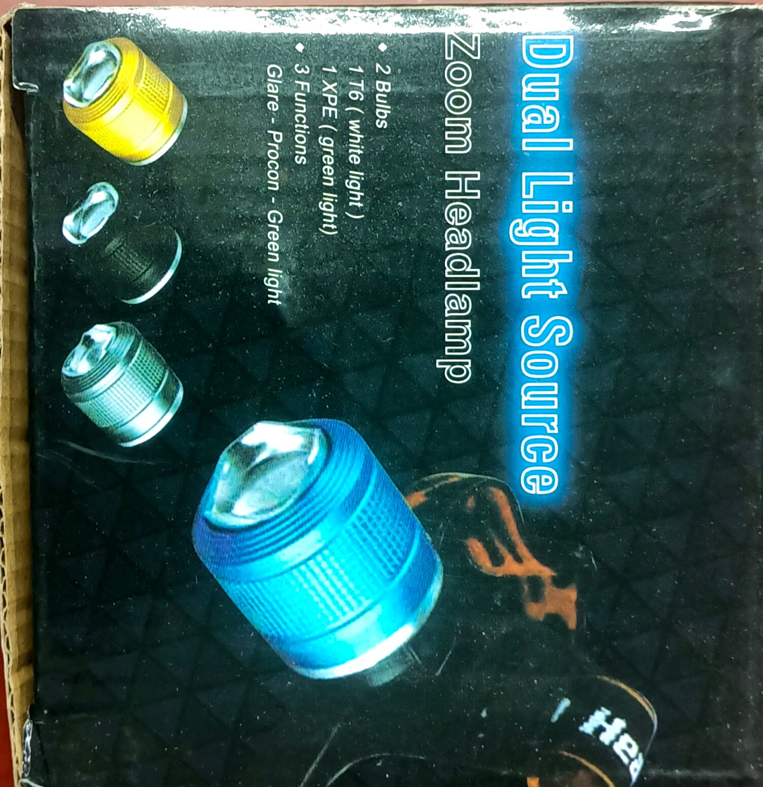 Picture of Dual Light Source Zoom Headlamp 2Bulds light 