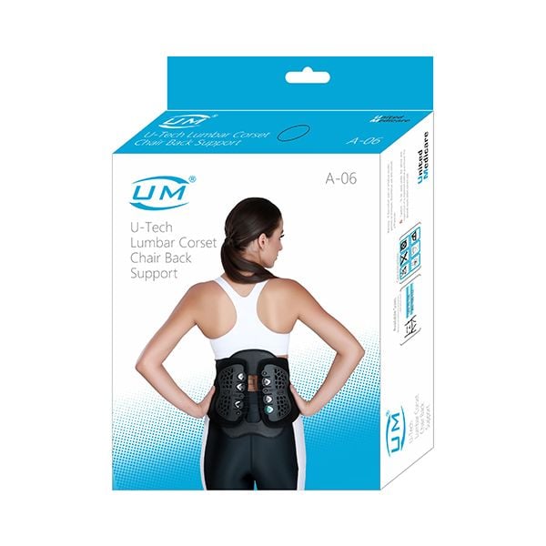 Picture of United Medicare U -Tech Lumbar Corset (Lace-pull Slim fit) Black