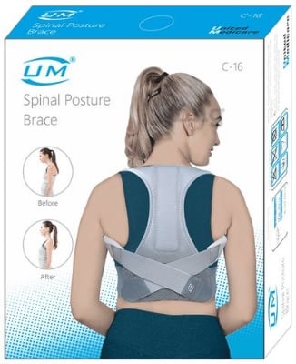 Picture of United Medicare UM - Back Support Posture Brace Grey