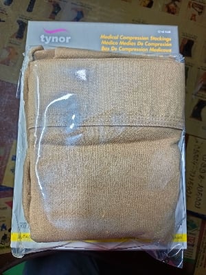 Picture of Tynor Medical Compression Stockings Thigh High  India (20-30) Class -2 Grey