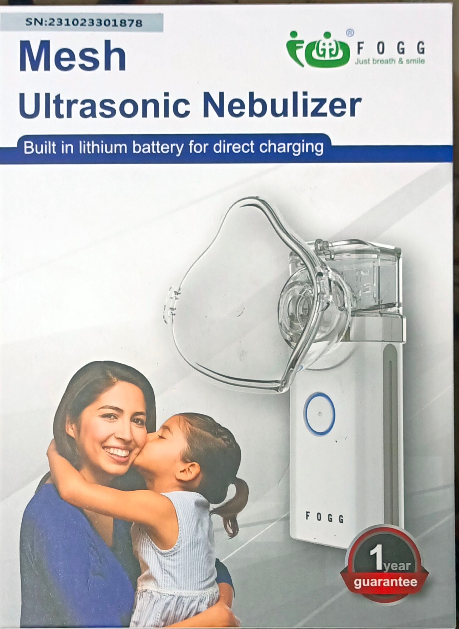 Picture of Ultrasonic Portable Mesh Nebulizer White