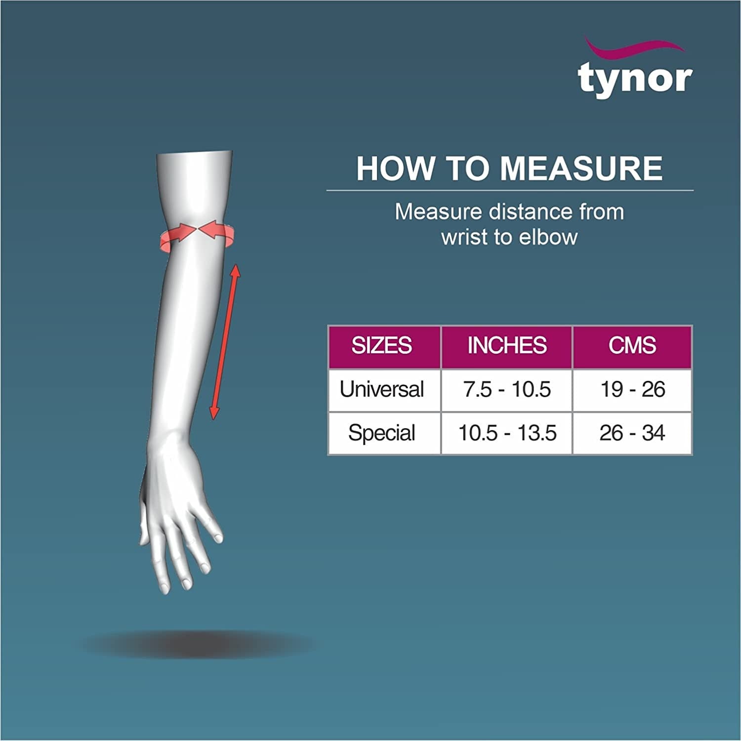 Picture of TYNOR Forearm Splint Universal Support & Immobilization Multicolor