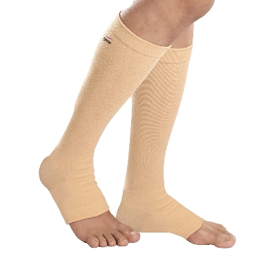 Picture of Tynor Compression Stocking Below Knee Classic Grey