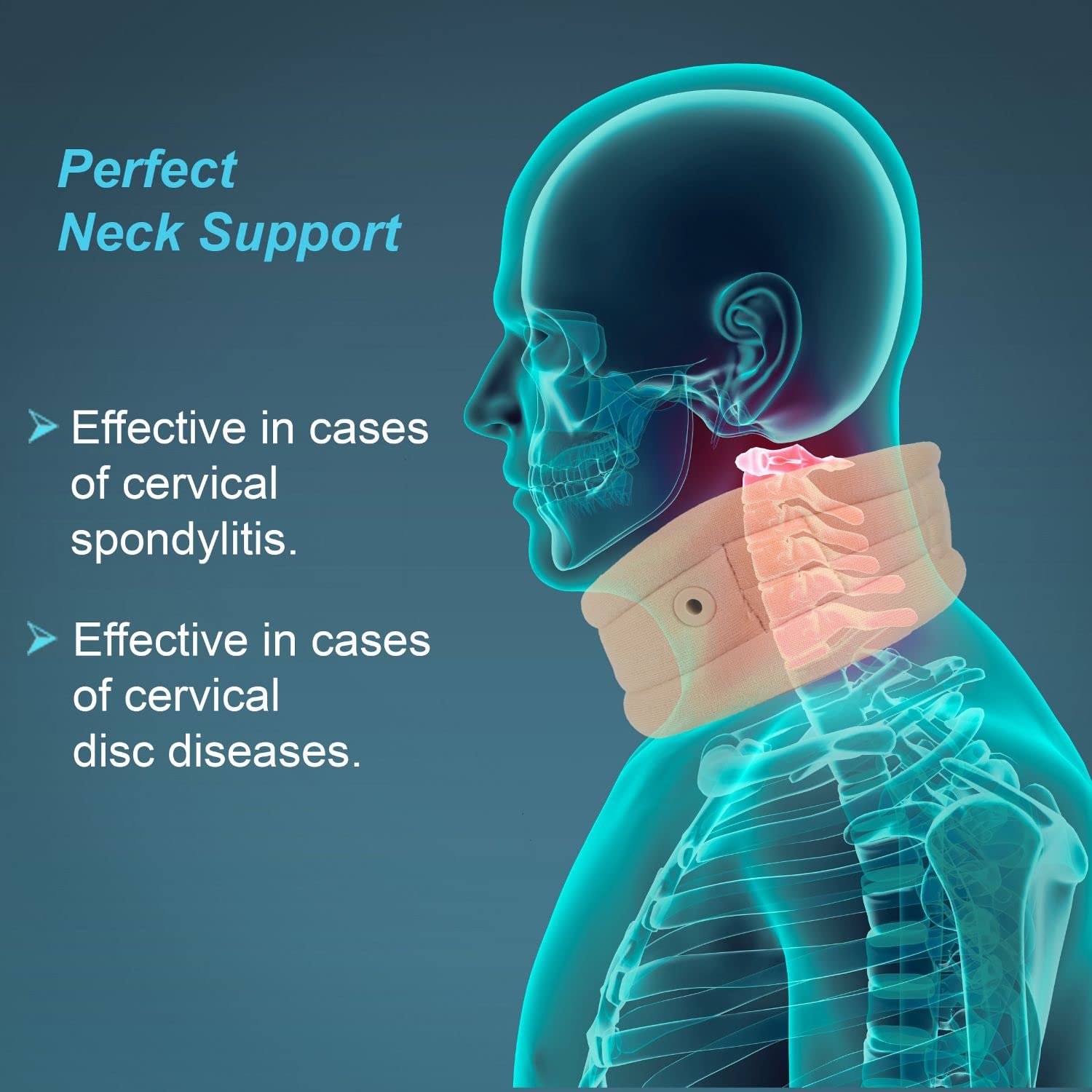 Picture of Tynor Cervical Collar Soft with Support, Beige 
