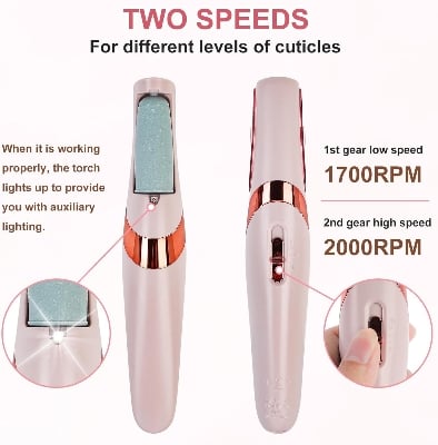 Picture of Professional Callus Filer and Foot Scrubber Kit for Silky Smooth Feet - Pedicure Machine with Dead Skin Remover, Includes Pedicure Tools for Women Multicolor
