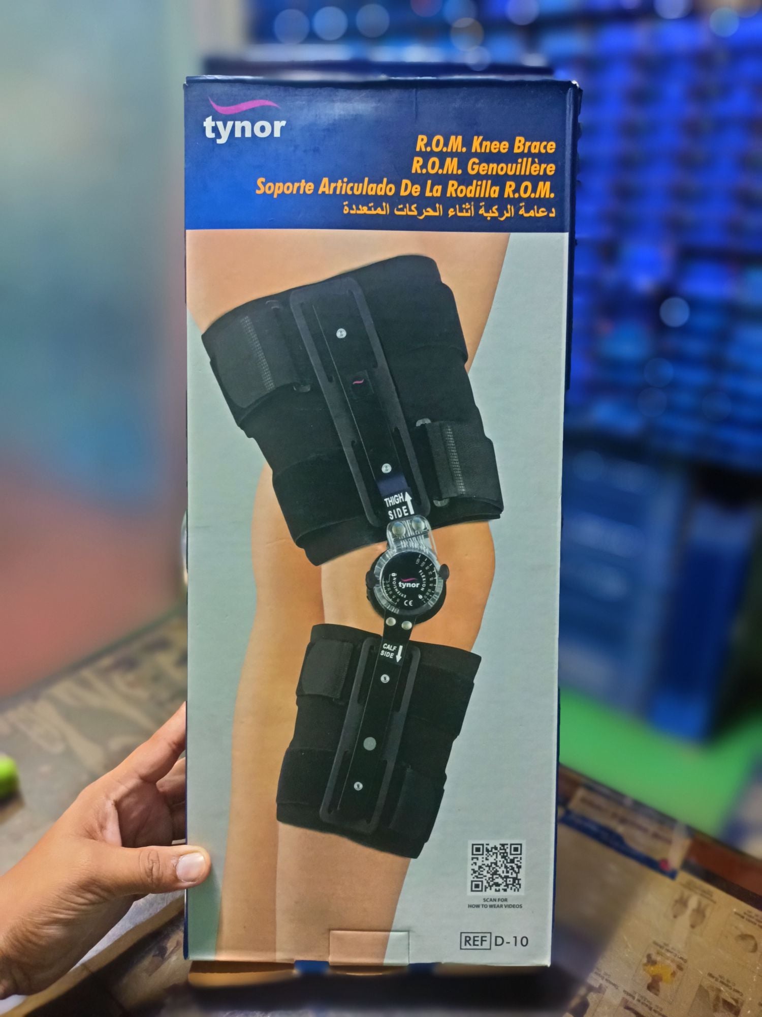 Picture of Tynor Rom knee support -Universel size Black