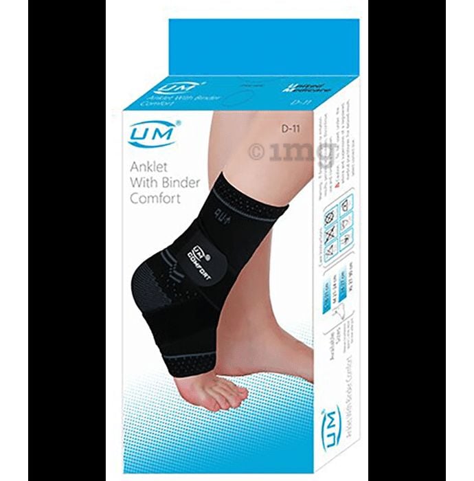 Picture of Anklet with binder Adjustable pain relief - Authentic Imported  Best Quality Black