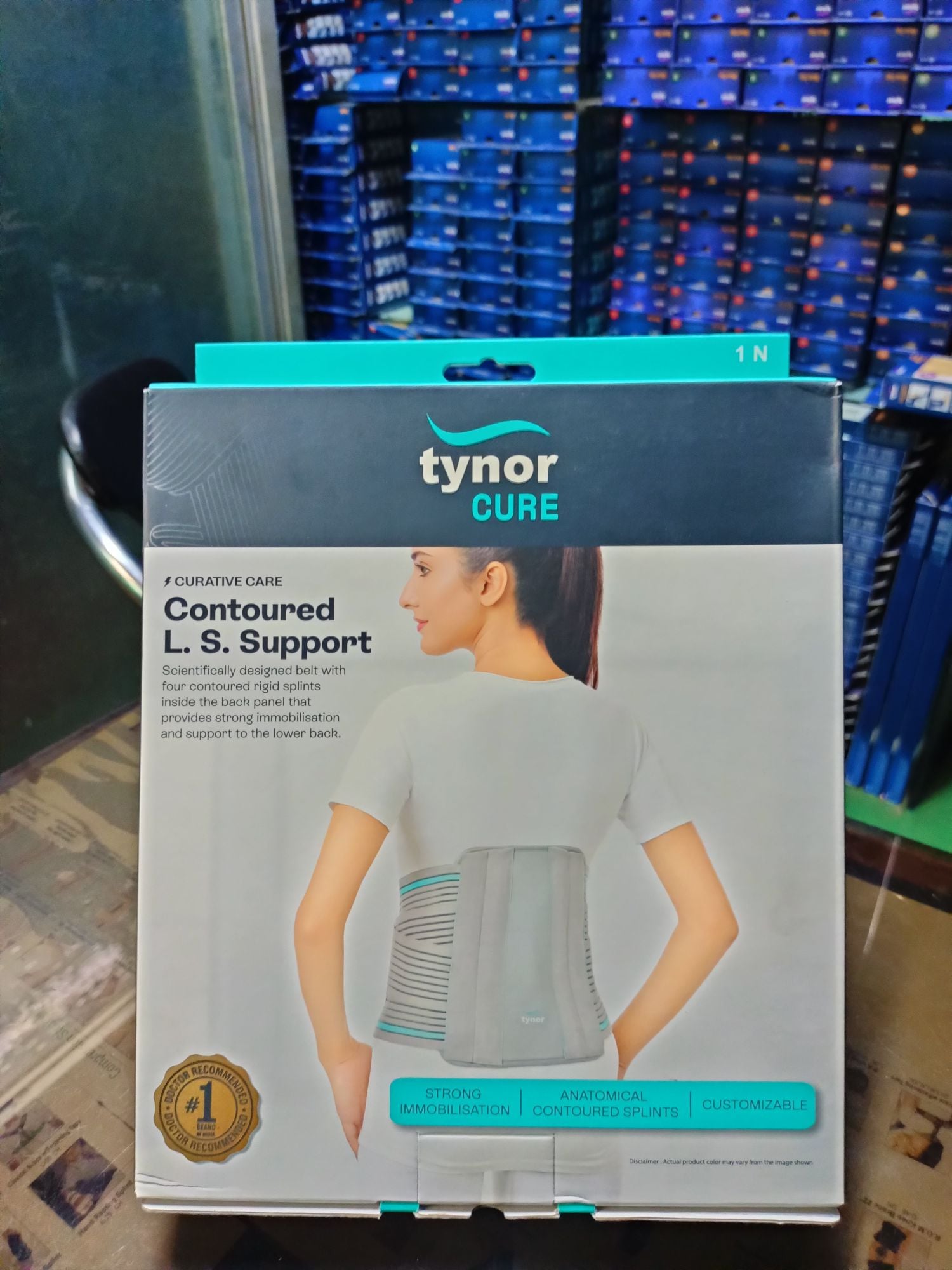 Picture of Tynor Lumbo sucral belt,with Adjustable pain relief support Grey