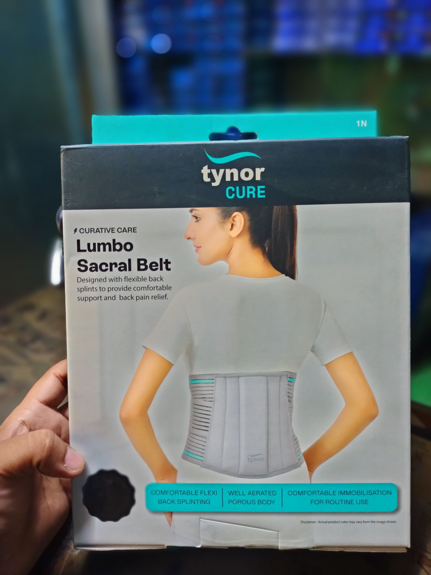Picture of Tynor Lumbo sucral belt,with Adjustable pain relief support Grey