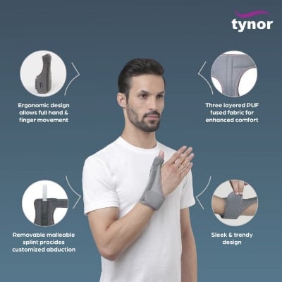 Picture of Tynor Thumb spica splint Multicolor