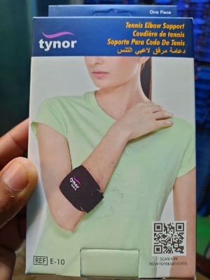 Picture of Tynor Tennis Elbow support,(with Tennis pain relief Adjustable) Black
