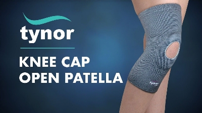 Picture of Tynor Knee Cap Open Patella (Support, Uniform Compression, Relieves Pain) Grey