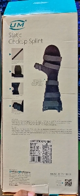 Picture of UM Static cockup splint,(with hand rest adjustable support) Black