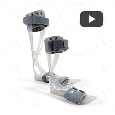 Picture of Tynor Foot Drop Splint (Foot support, Perfect Fitting, Customizable, Comfortable  Durable ,Easy to use) Silver