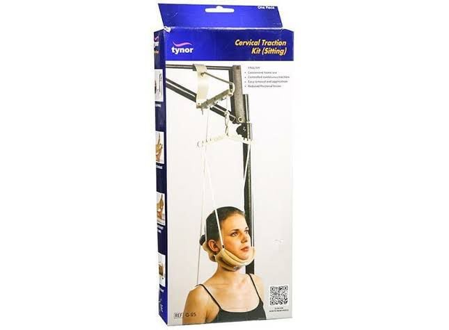 Picture of Tynor Cervical Traction Kit (Setting) With Weight Bag Grey