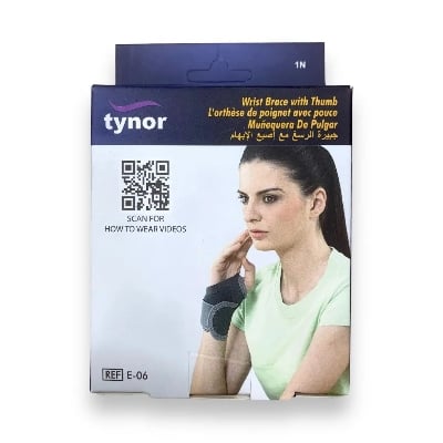 Picture of Tynor Wrist Brace With Thumb Excellent Immobilization Grey