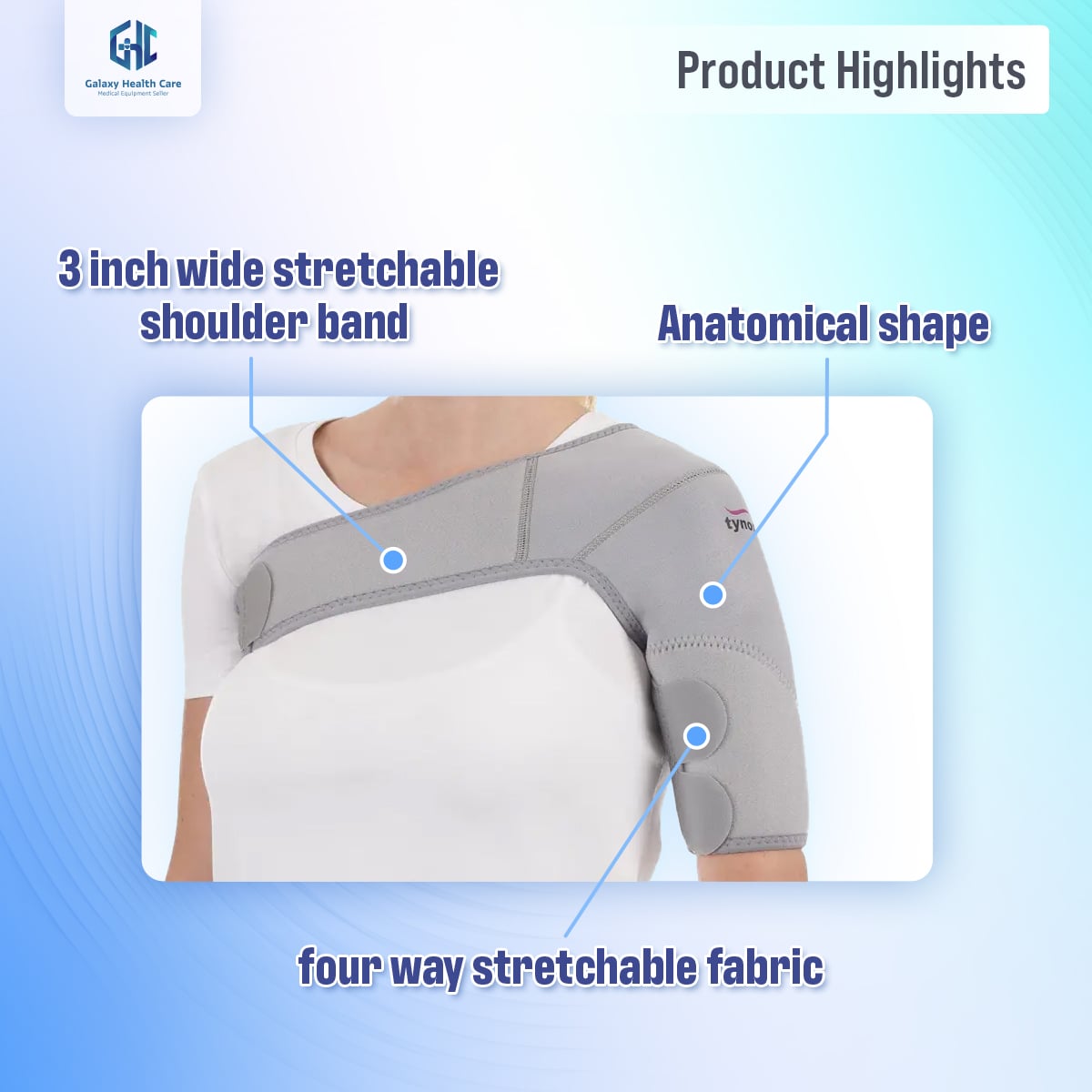 Picture of Tynor Shoulder Support (Neo) Beige