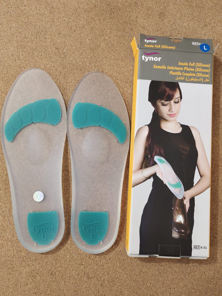 Picture of Tynor Insule full silicone,(with Foot pain Adjustable relief silicone) White