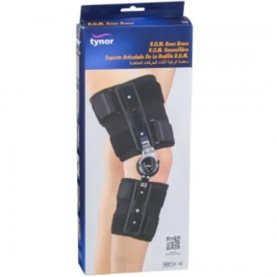 Picture of TYNOR ROM Knee Brace (Immobilization at any angle, comfortable)-Universal Size Black