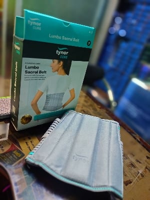Picture of Tynor Lumbo Sucral belt A-05  Adjustable pain relief support Grey