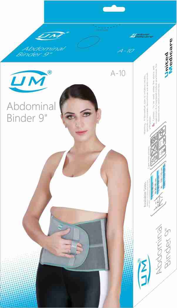 Picture of UM Abdominal Binder 9" For Waist support Pain Relief Belt.For men & Wamen Grey