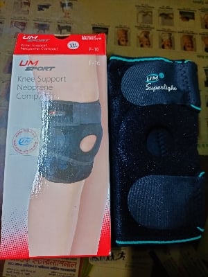 Picture of Buy UM Knee Support Neoprene Compact Product For Knee Injury Black