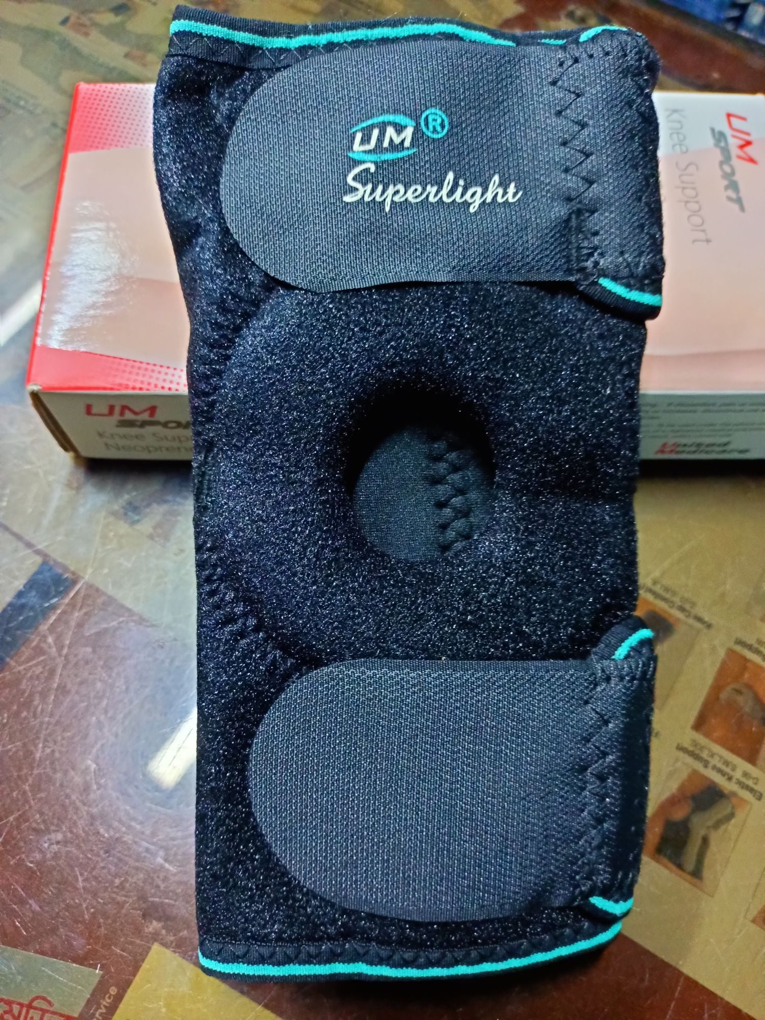 Picture of Buy UM Knee Support Neoprene Compact Product For Knee Injury Black