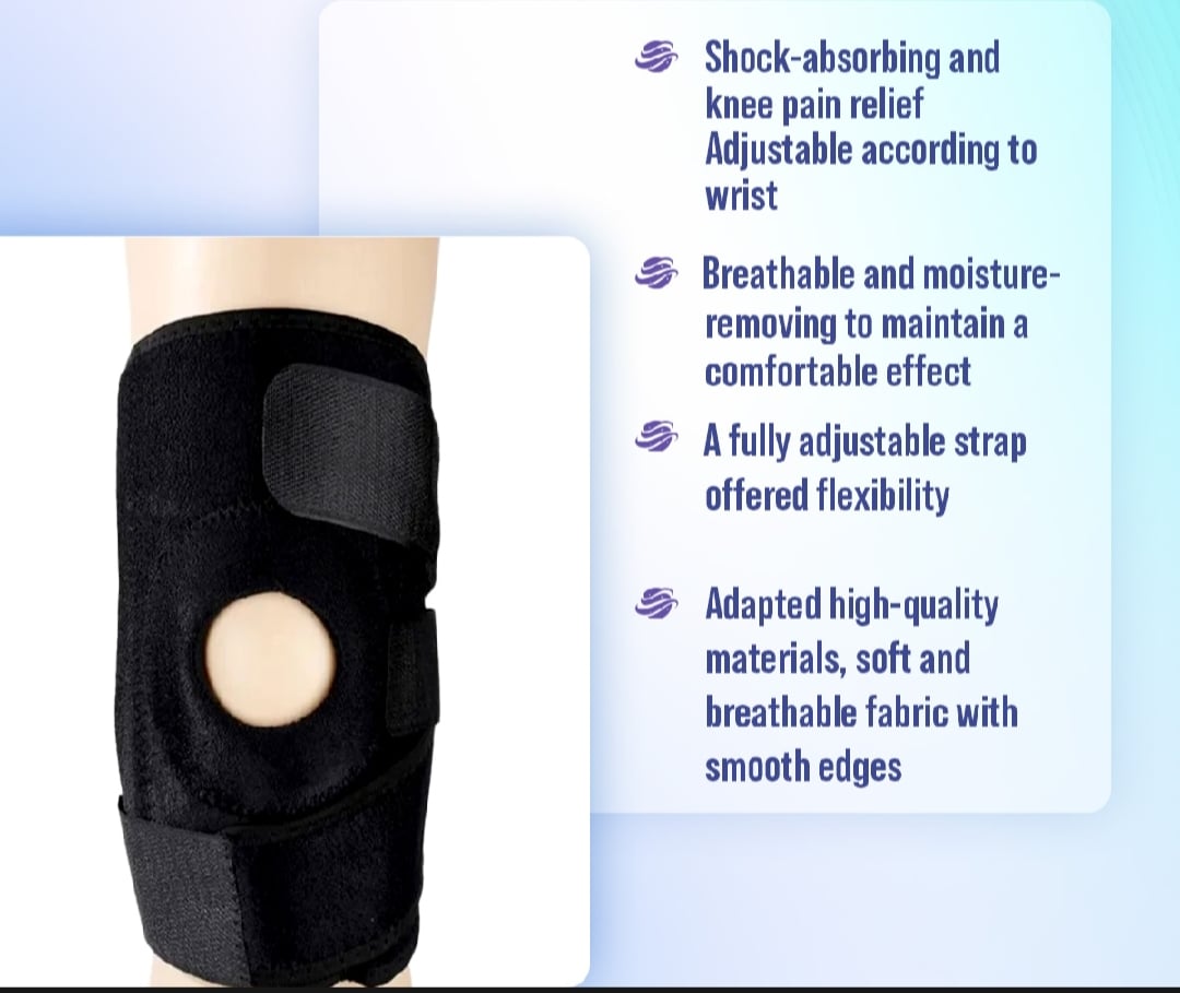 Picture of knee support Spotify comfort premium quality adjustable pain Relief support Black