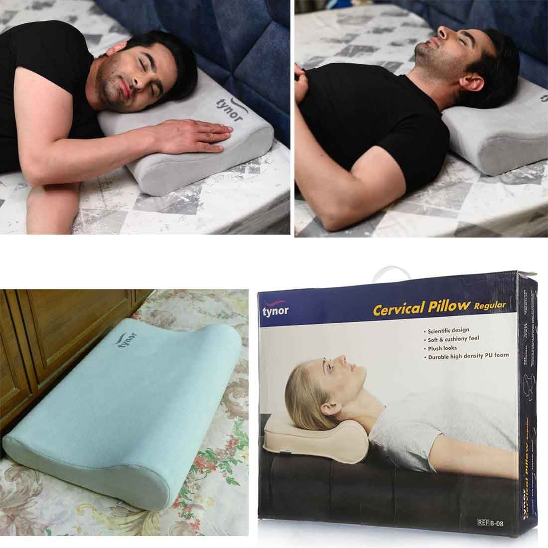 Picture of Tynor Cervical pillow Regular (Soft,Durable,Cervical Spine Posture) - Universal  Size Grey
