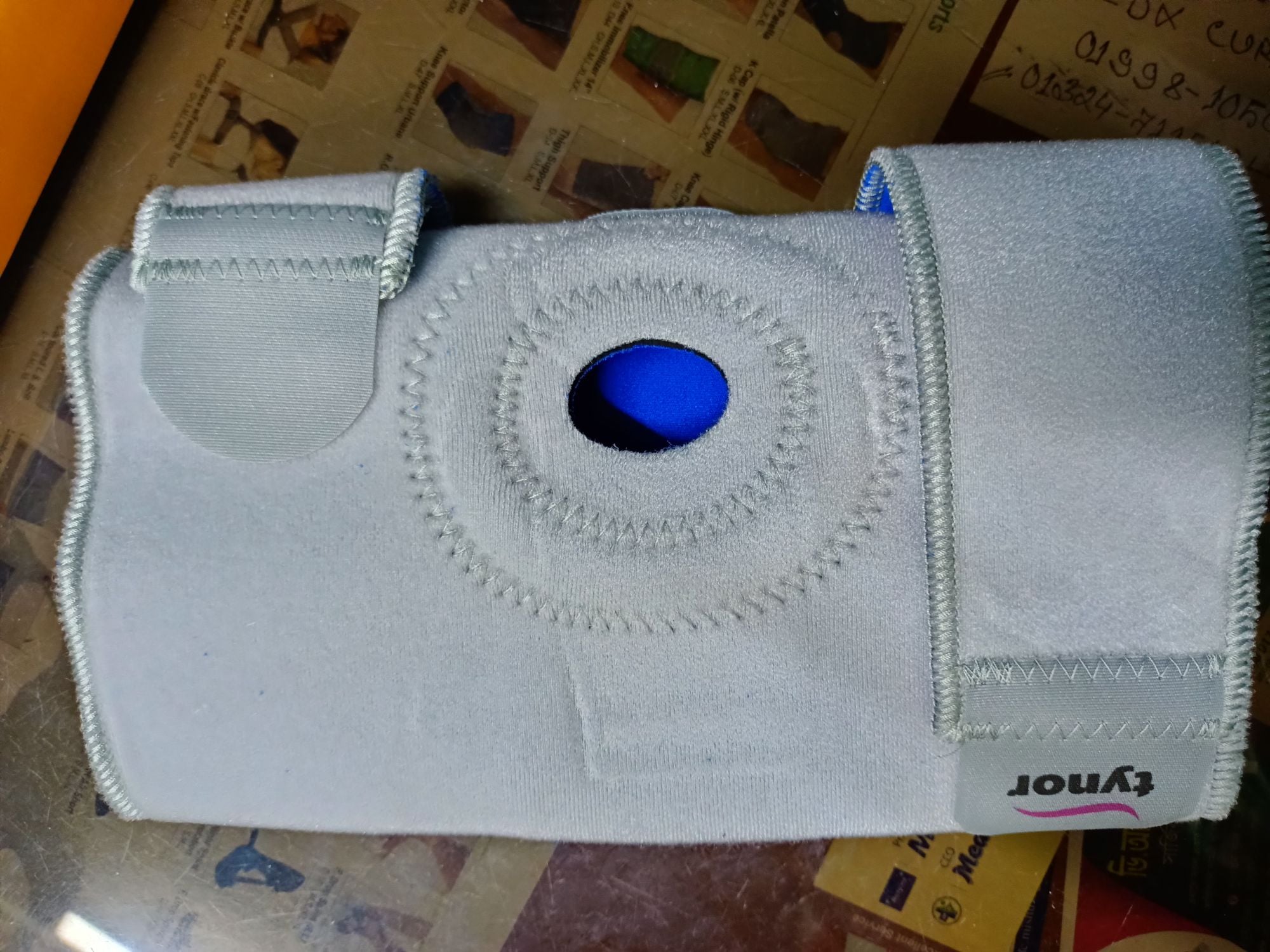 Picture of Tynor Knee wrap,with adjustable,(Knee Support Compression, Support,Pain Relief) Grey