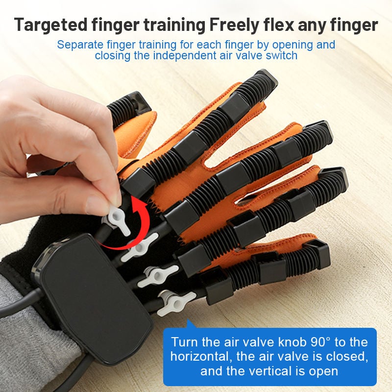 Picture of Automatic Robotic Hand Gloves Rehabilitation Device for Stroke Paralysis Patient With Hand Finger Dysfunction Exercise Recovery 
