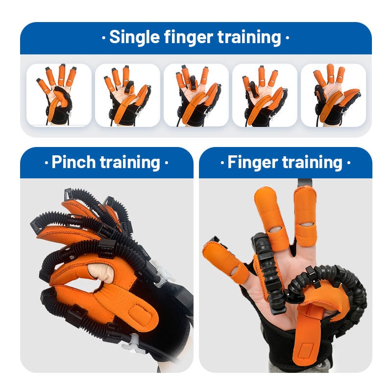 Picture of Automatic Robotic Hand Gloves Rehabilitation Device for Stroke Paralysis Patient With Hand Finger Dysfunction Exercise Recovery 