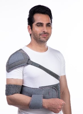 Picture of TYNOR Elastic Shoulder Immobilizer,(With Immobilization Adjustable pain relief) Grey