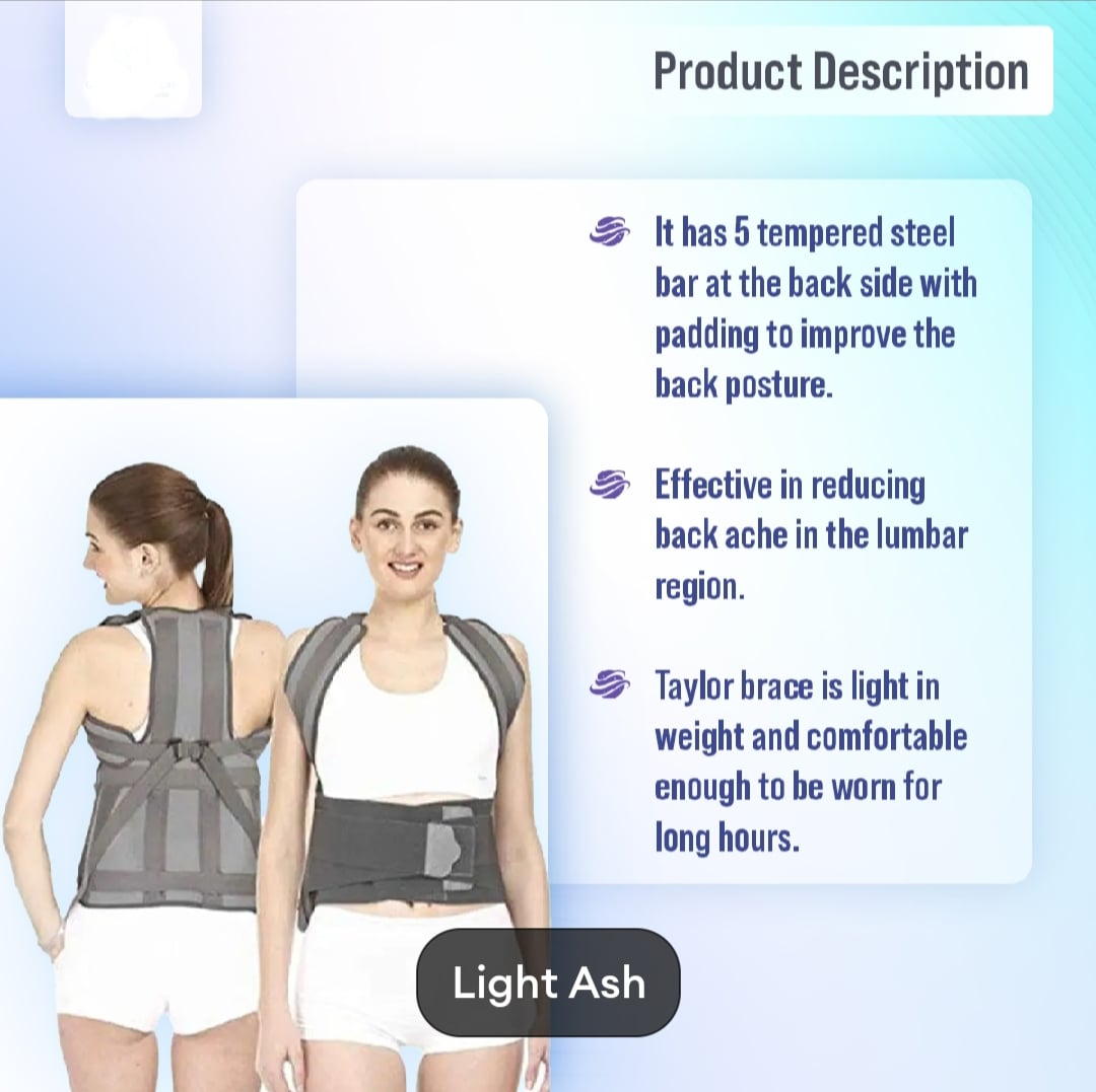 Picture of Posture corrector Tylor brace Dorso Lumber Spinal Support Belt lower and upper Back pain Relief 