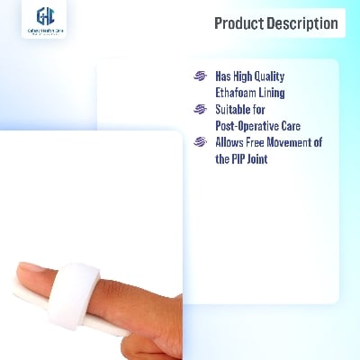 Picture of Universal Finger Mallet Splint Deformity and Comfortable and Excellent Grip Black