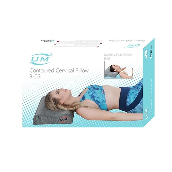 Picture of UM Cervical Contoured Pillow (B-06) Regular Grey