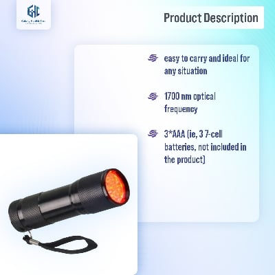 Picture of Professional Viewer Infrared Shin Led Red Lite Torch Pediatric Unit Clenecian Nurses Ivs Vin Finder Grey