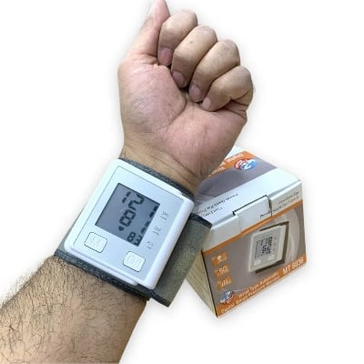 Picture of Fully Automatic Upper arm Digital Blood Pressure Monitor with Glucometer Machine with Test Strips (Combo Pack) Multicolor