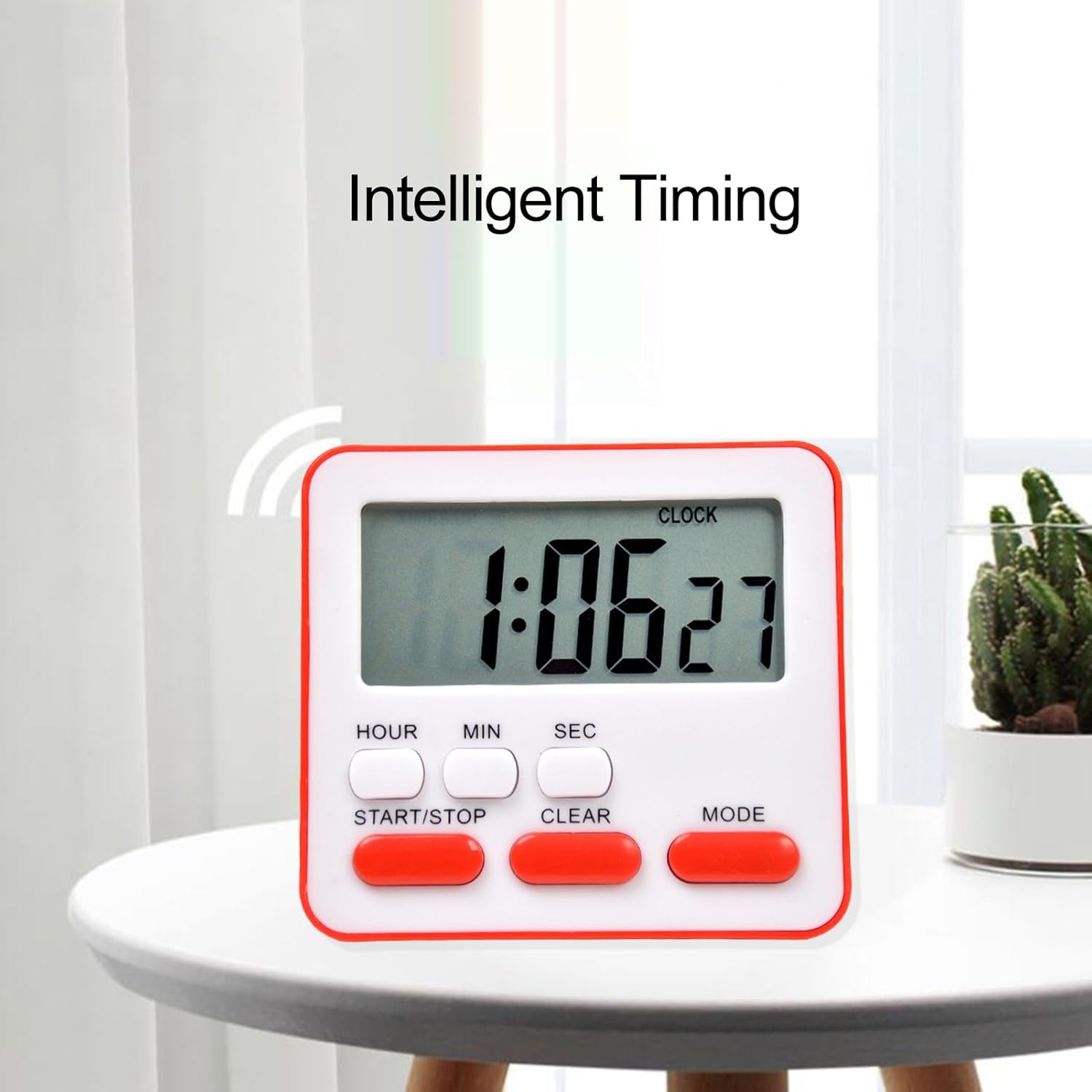 Picture of Timer for Study,Stop Watch Timer for Study and Kitchen Timer Louder Alarm Big Digit,Magnetic Countdown Digital Timer Can be Applied to Classroom,Home Work Fitness, Cooking,Meeting,Etc. Multicolor