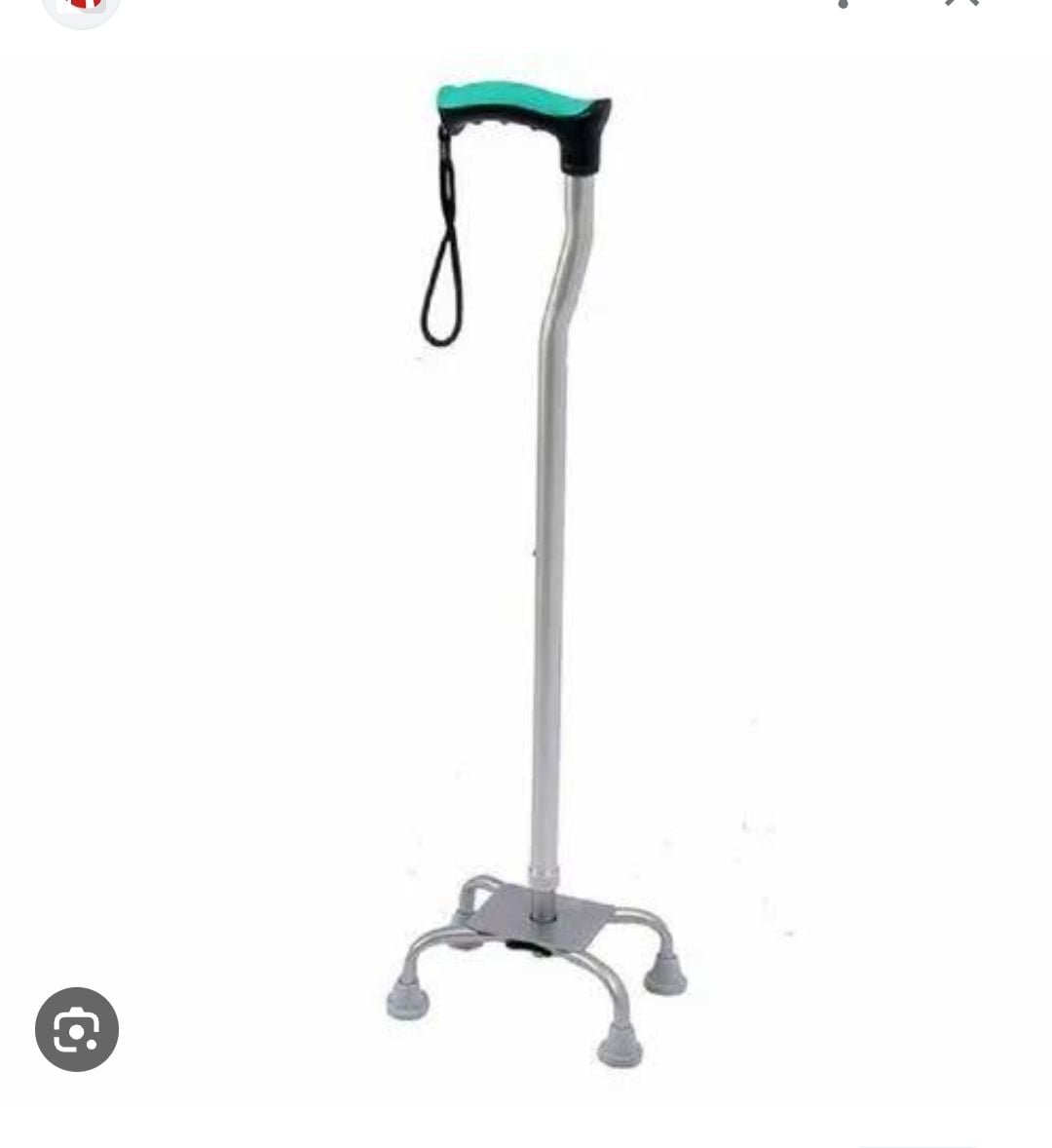 Picture of Aluminium Silver.U Shaped Quadripod Walking Stick Silver