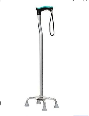 Picture of Aluminium Silver.U Shaped Quadripod Walking Stick Silver