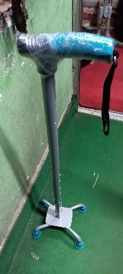Picture of Aluminium Silver.U Shaped Quadripod Walking Stick Silver