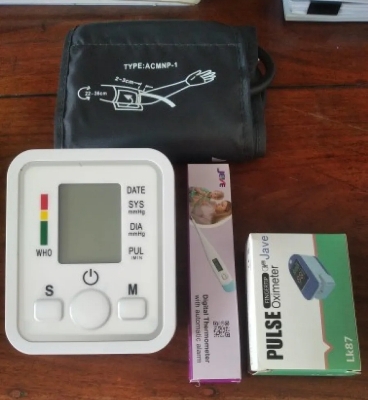 Picture of Digital BP Checking Machine, Digital Thermometer,And Digital Pulse Oxymeter,3 Combo pack. 
