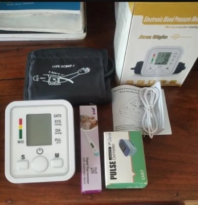 Picture of Digital BP Checking Machine, Digital Thermometer,And Digital Pulse Oxymeter,3 Combo pack. 