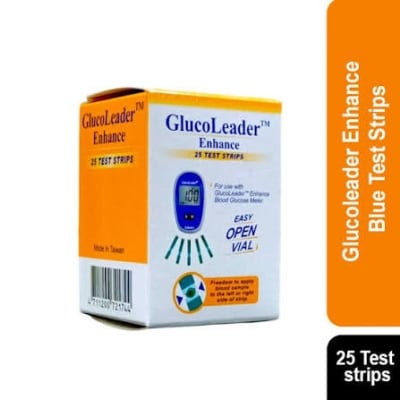 Picture of GlucoLeader Enhance Blood Glucose Test Strips (25 Pcs) Multicolor