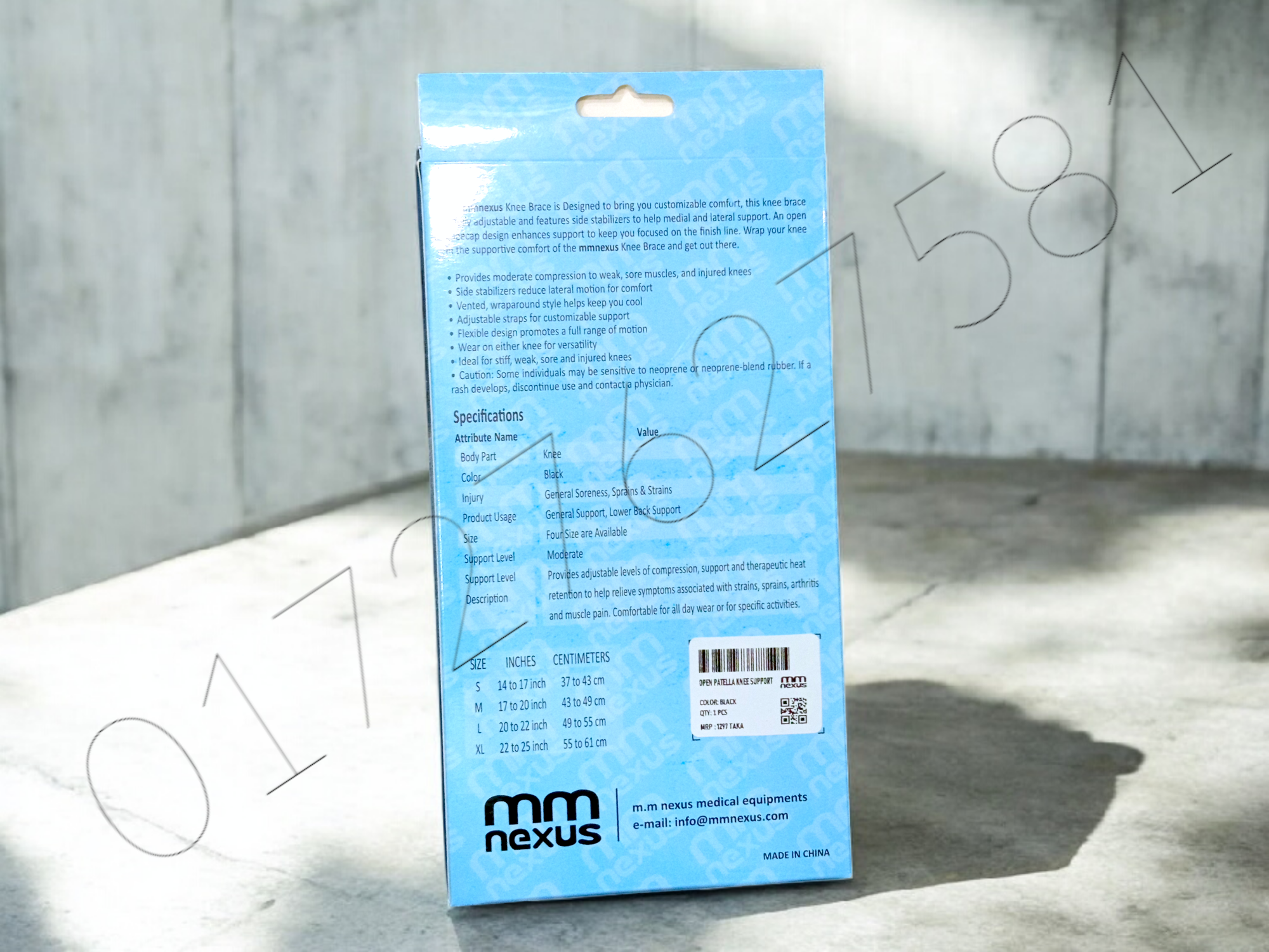 Picture of Open Patella Knee Support Multicolor