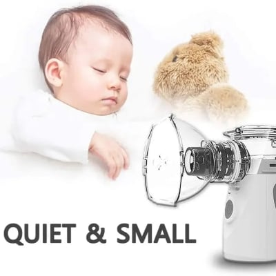 Picture of MobiCase Portable Mesh Nebulizer Handheld, One Touch Operation, No Noise, High Nebulization Rate, Personal Inhalers For Breathing Problems Lightweight, Travel Friendly Nebulizer For Adults & Kids Multicolor