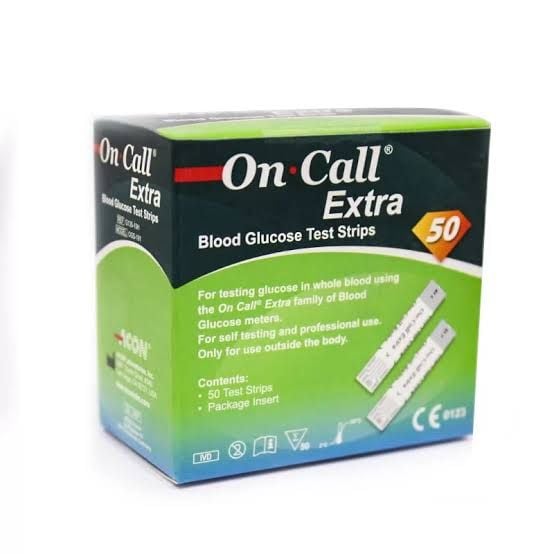 Picture of On Call Extra Blood Glucose Test Strips – High Precision & Fast Results Multicolor