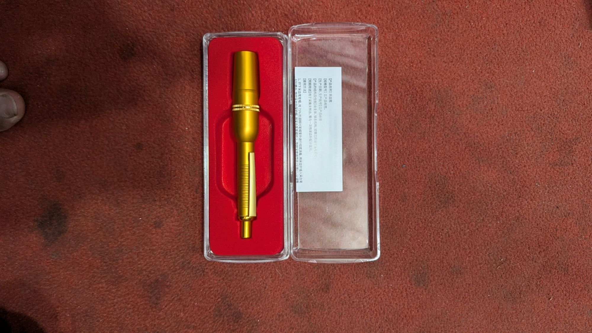 Picture of Hijama lancing pen lancet point pen hijama cupping bloodletting pen acupuncture massage 3Pin (Plastic Body) Multicolor